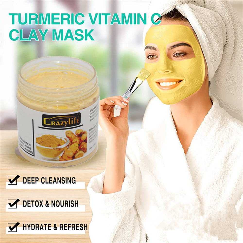 120gTurmeric Clay Mask Facial  - đánh giá và giá Bentonite Clay Mask