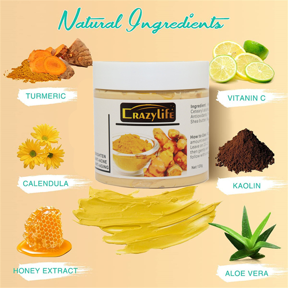 120gTurmeric Clay Mask Facial  - đánh giá và giá Bentonite Clay Mask