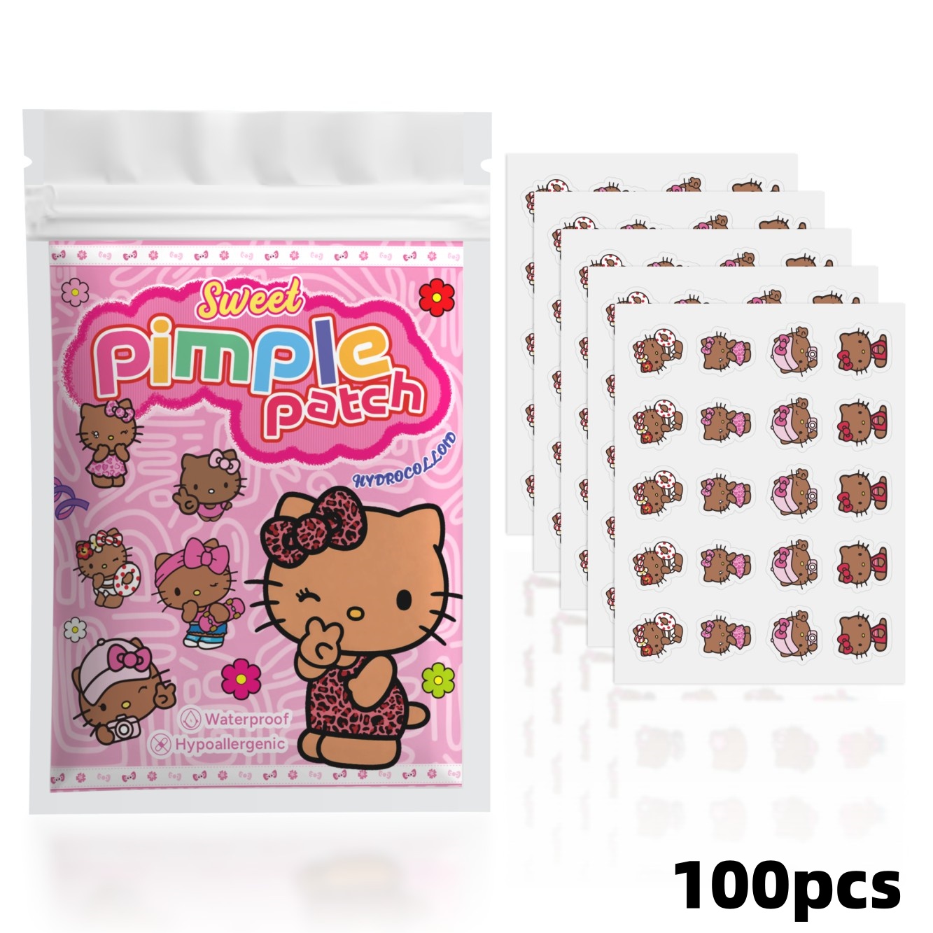 100PCS hello kitty Acne patche - đánh giá và giá Skincare The Originote