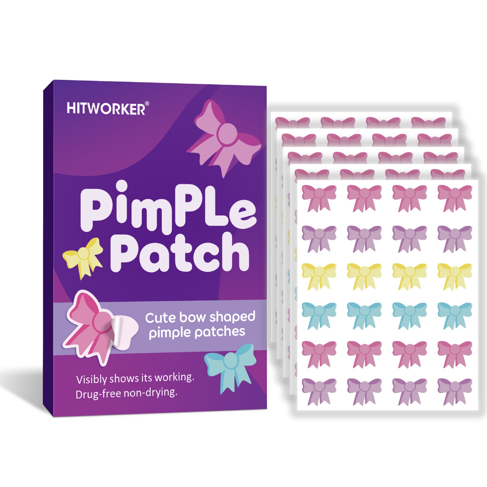 120Pcs Bow Shaped Acne Pimple  - đánh giá và giá Skincare The Originote