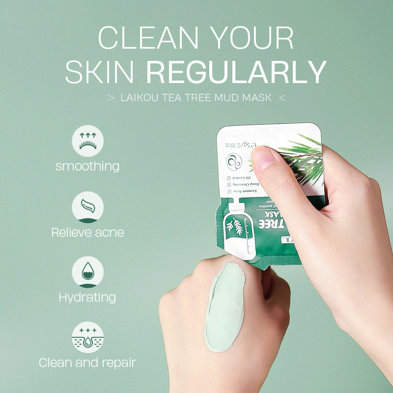 30pcs Tea Tree Mud Mask Deep C - đánh giá và giá Bentonite Clay Mask