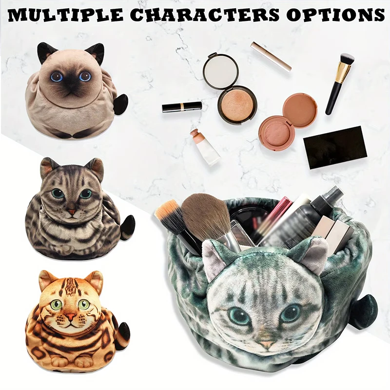Cat-Shaped Cosmetic Storage Ba - đánh giá và giá Skincare Animate