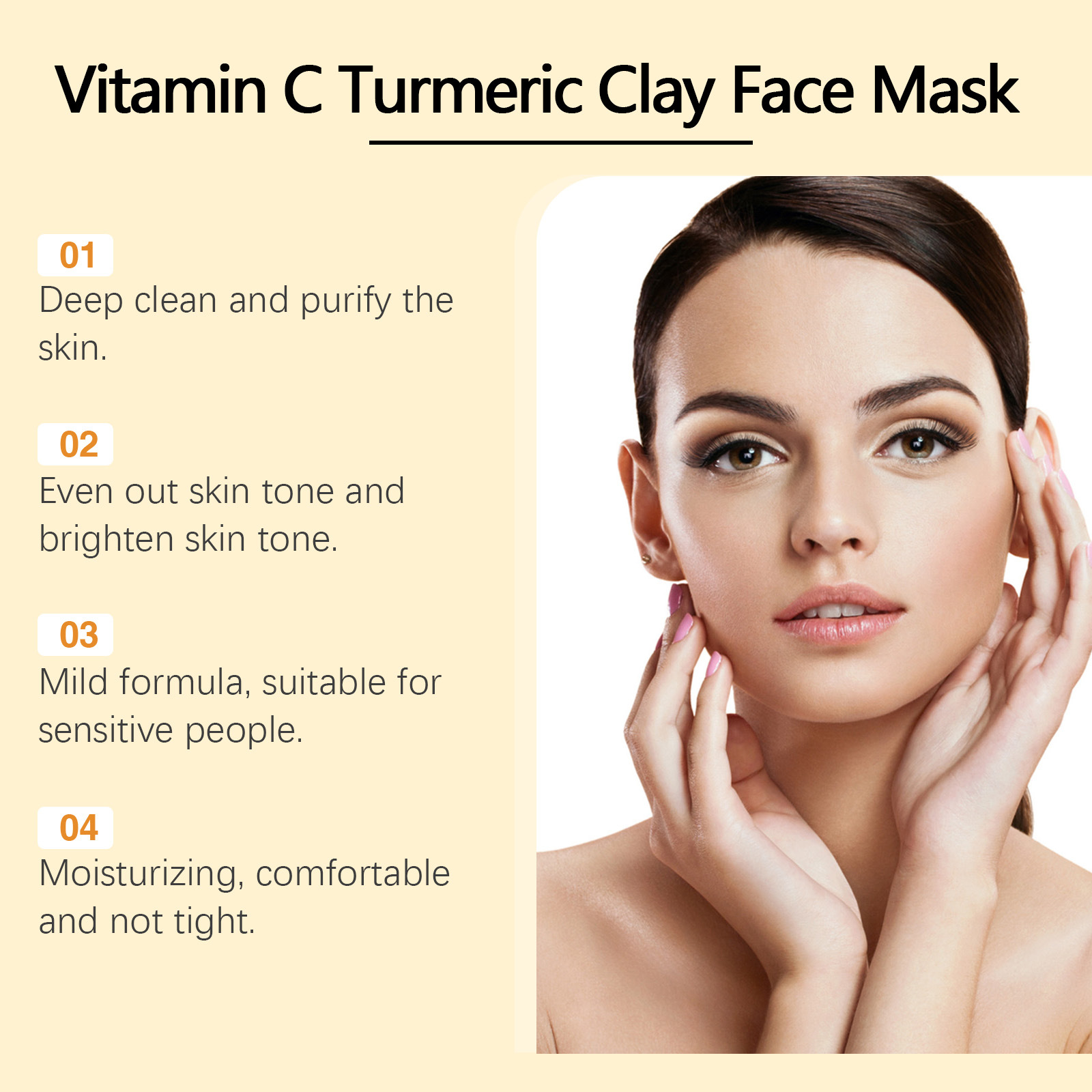 Turmeric Vitamin C Facial Mask - đánh giá và giá Bentonite Clay Mask