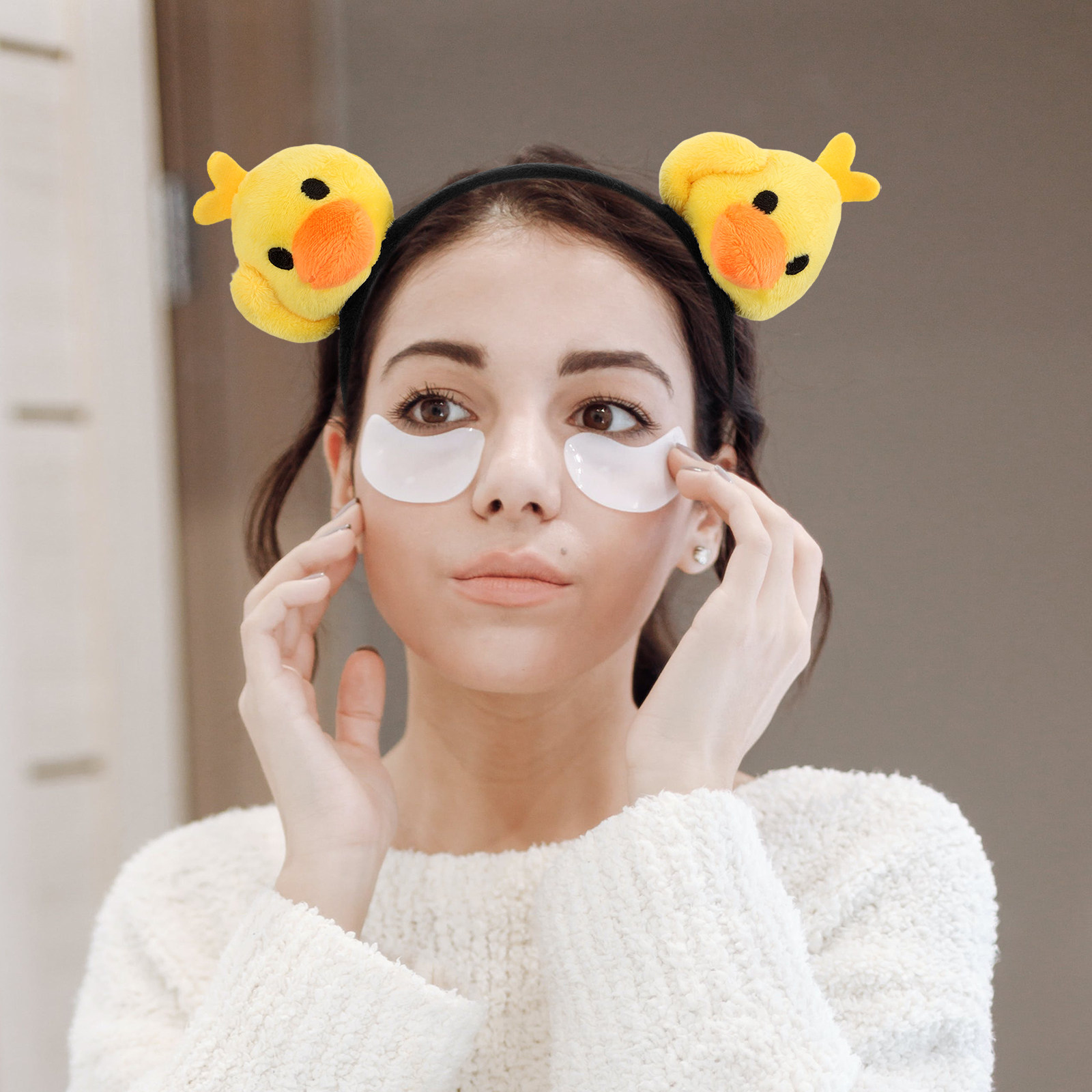 Fabric Duck Hair Hoop Cute Plu - đánh giá và giá Skincare Animate