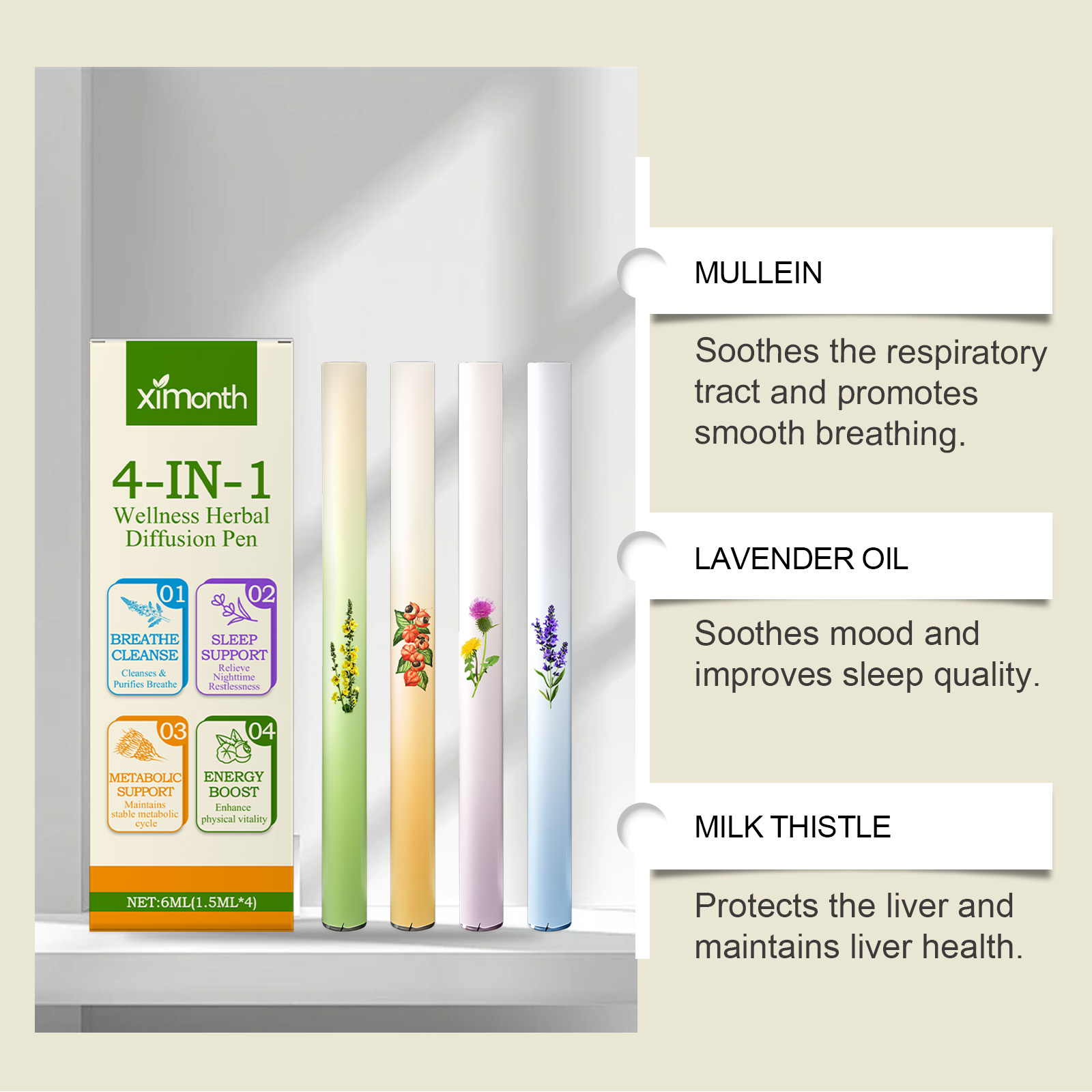 4-In-1 Herbal Essence Diffuser - đánh giá và giá Skincare Herbal