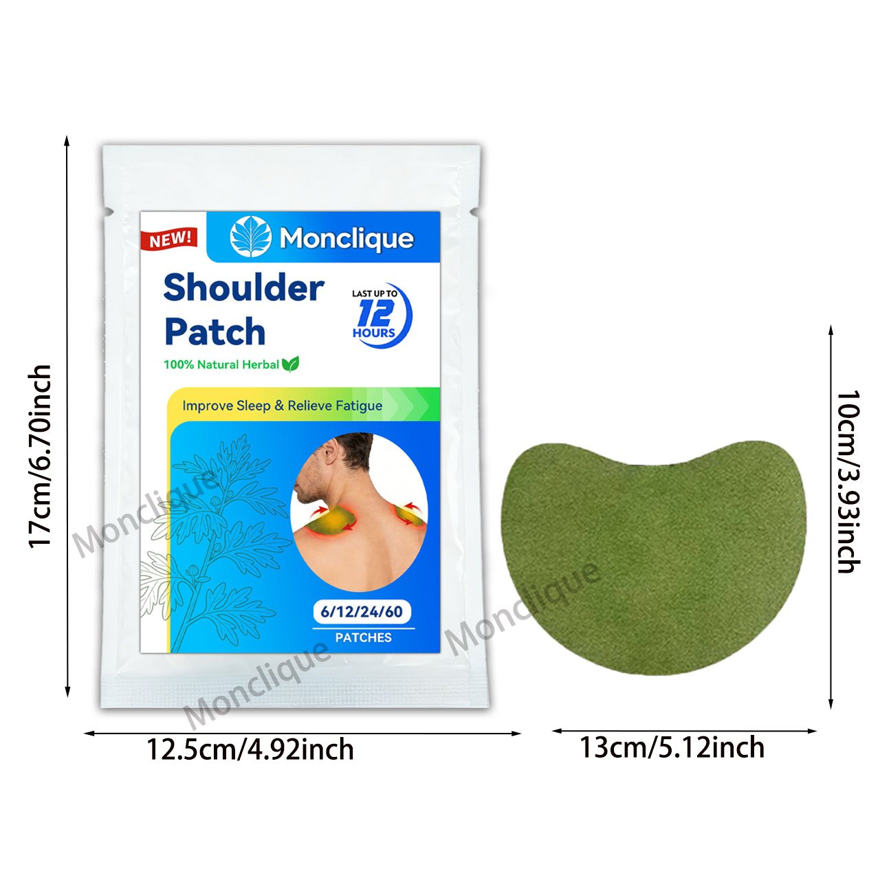6/60PCS Shoulder Herbal Patch  - đánh giá và giá Skincare Herbal