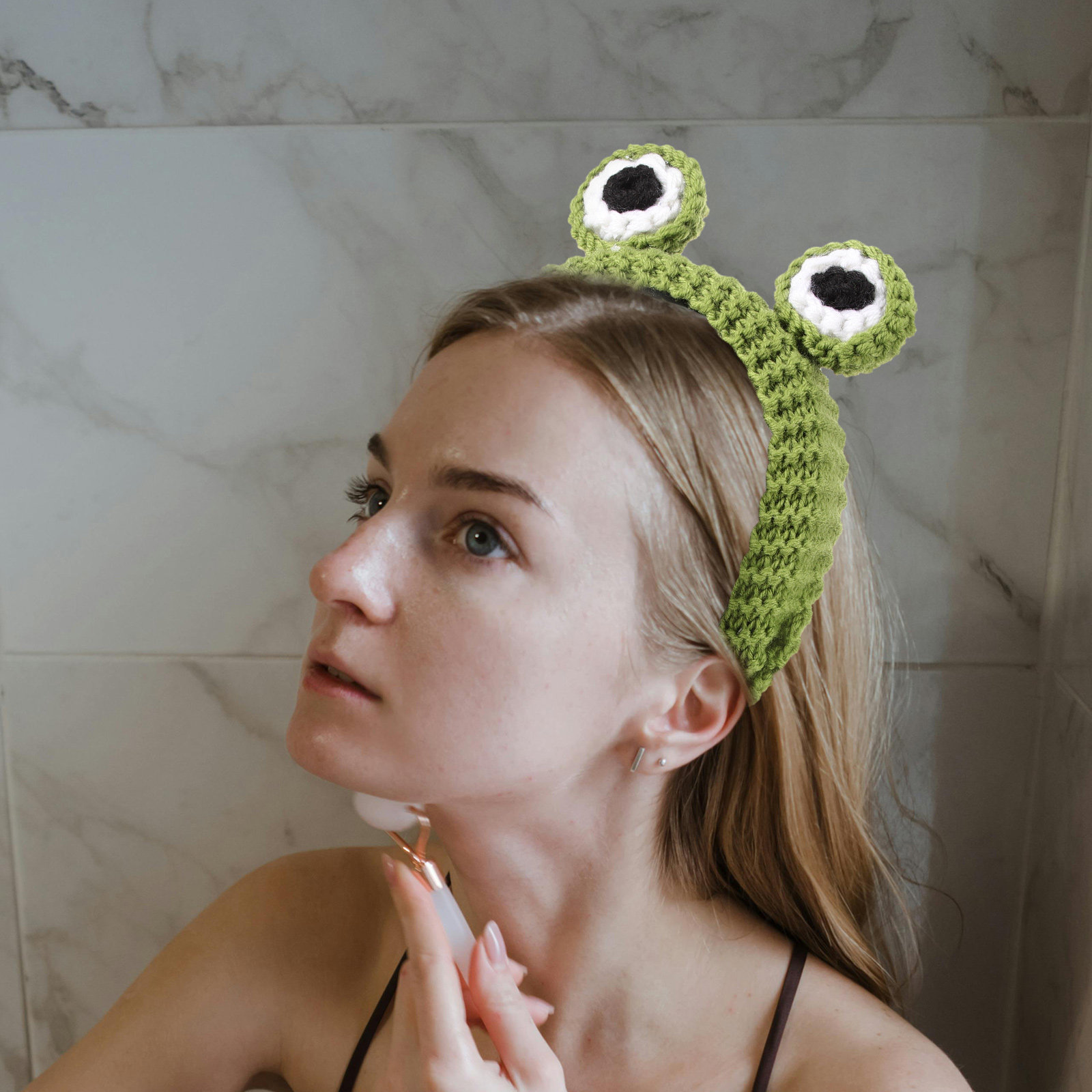 2Pcs Frog Headband Cute Knit B - đánh giá và giá Skincare Animate
