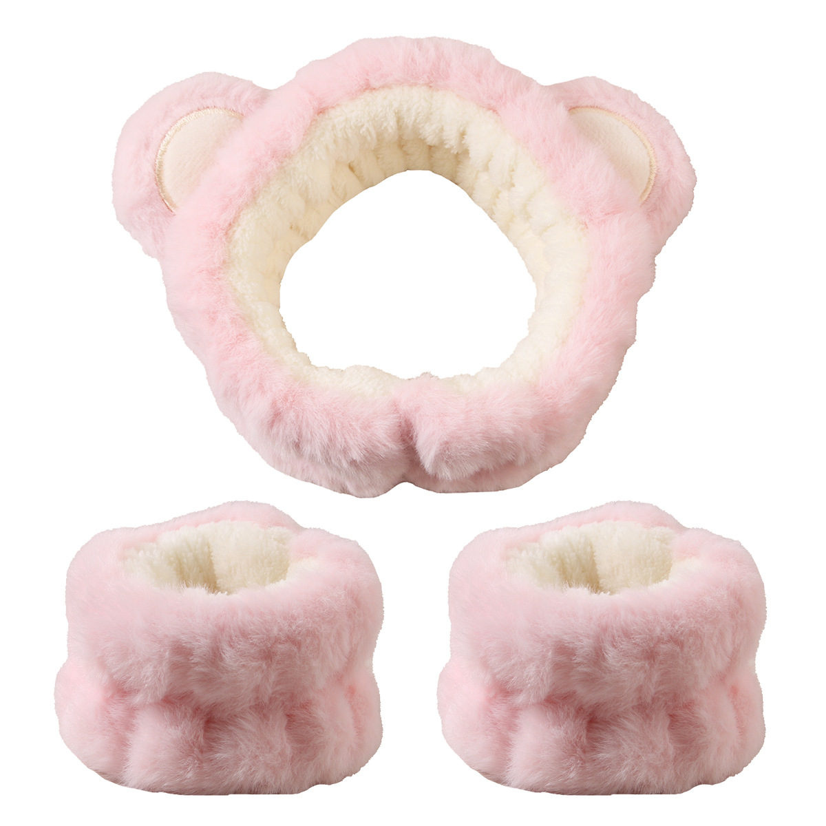 3pcs Cute Bear Headband Set Fl - đánh giá và giá Skincare Animate