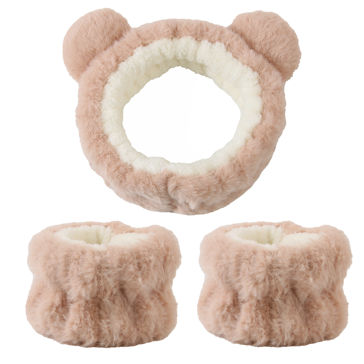 3pcs Cute Bear Headband Set Fl - đánh giá và giá Skincare Animate