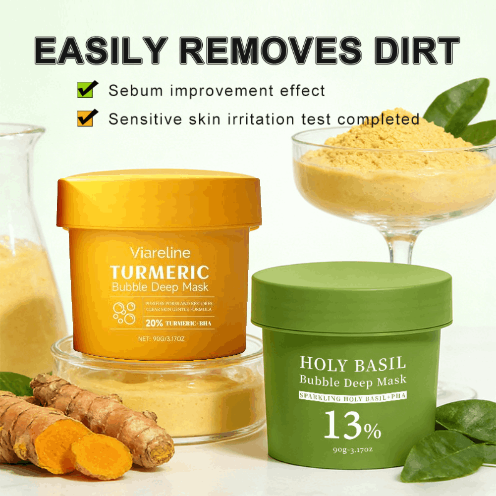 Holy Basil Sparking Bubble Mas - đánh giá và giá Bentonite Clay Mask