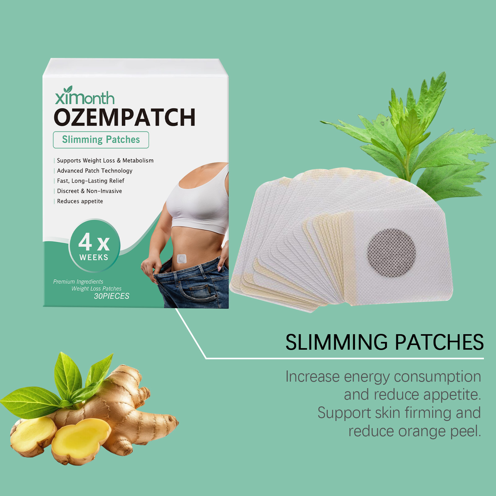 Ximonth Body Shaping Patches I - đánh giá và giá Skincare Herbal